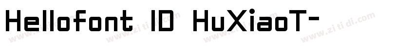 Hellofont lD HuXiaoT字体转换
